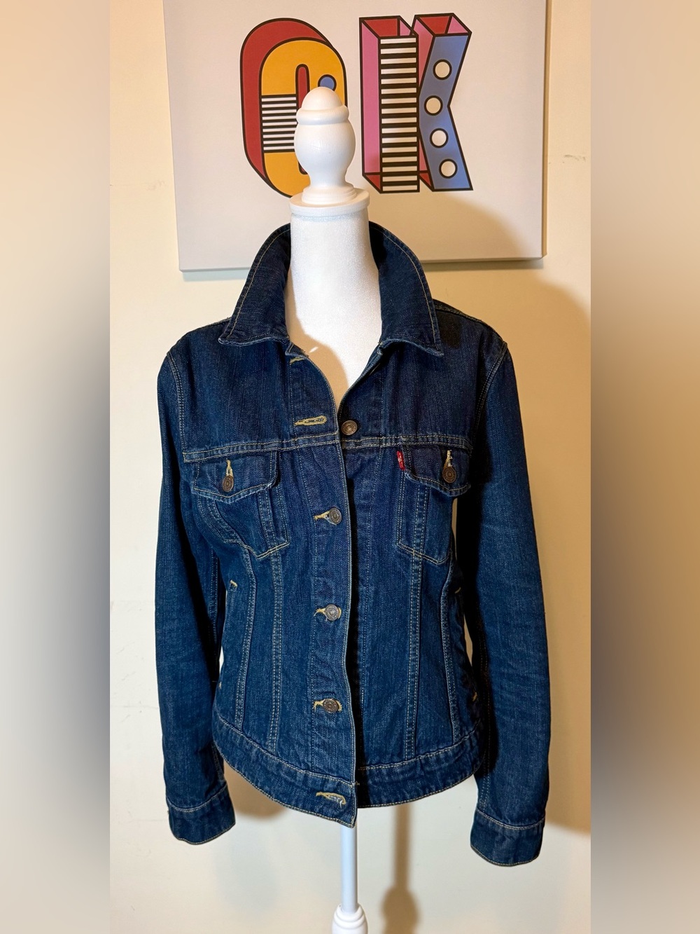 Levi's Indigo Blue Women's Denim Jacket - Fitted Trucker
